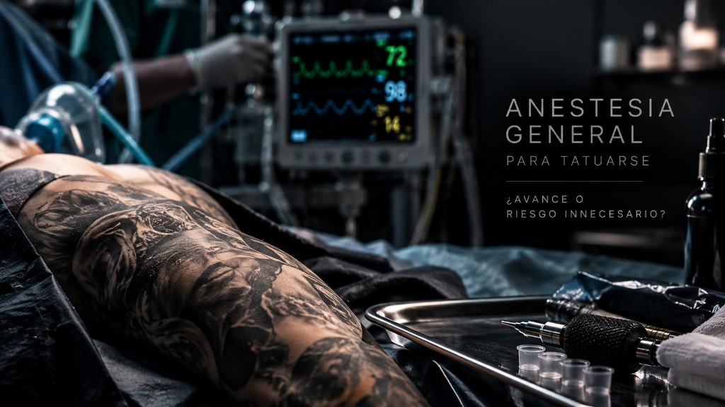 Anestesia general para tatuarse: monitorización médica durante una sesión de gran formato