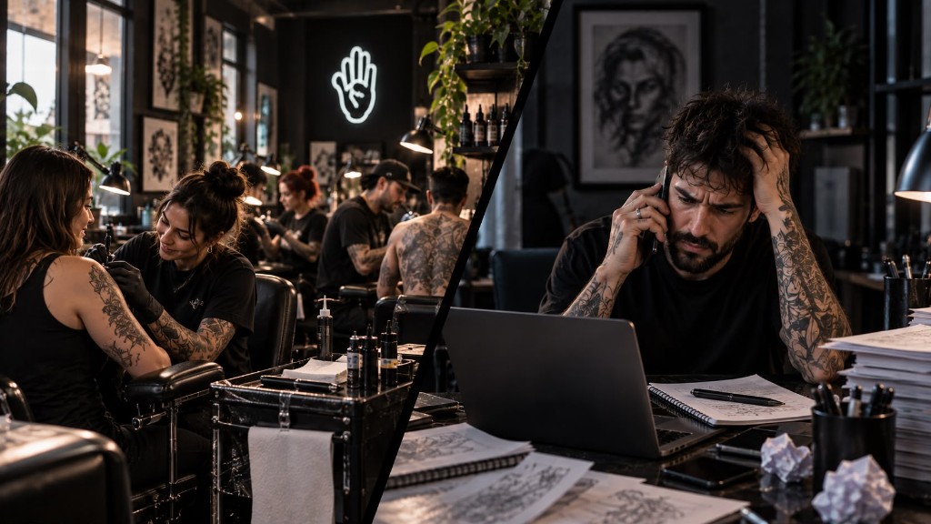 Estudio de tatuajes en actividad frente a la gestión del negocio del estudio