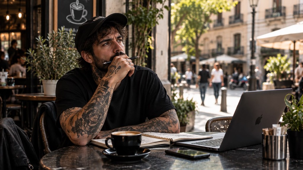 Tatuador reflexionando sobre precios y planificación del negocio