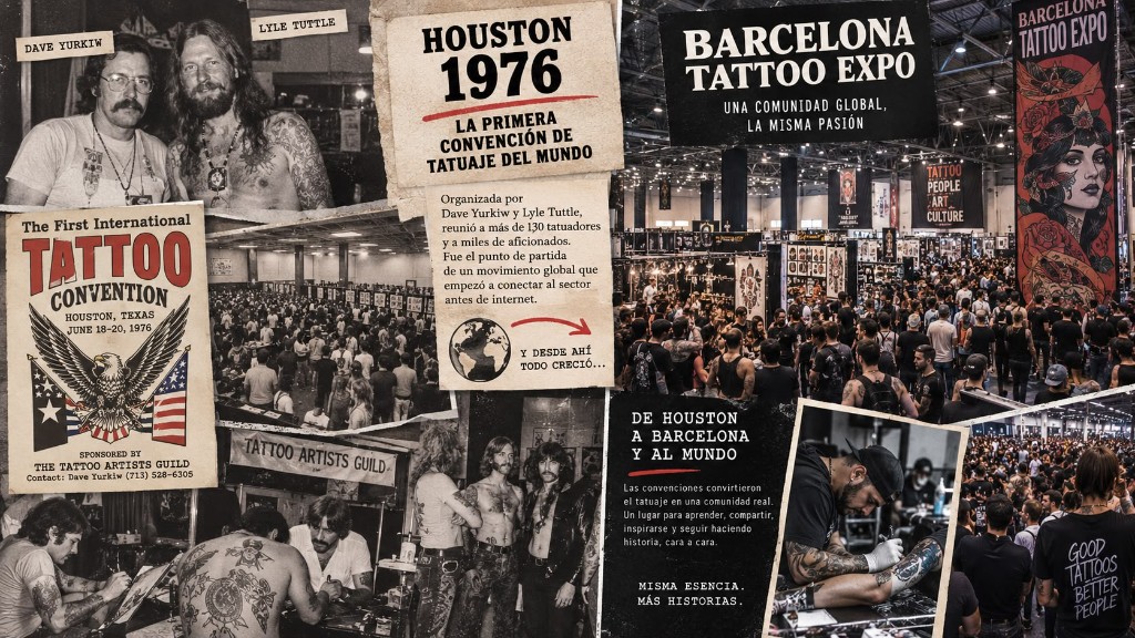 De Houston 1976 a Barcelona: historia de las convenciones de tatuaje