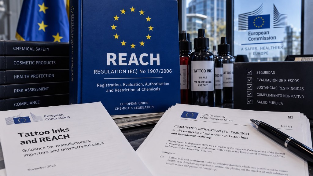Reglamento REACH y cumplimiento de las tintas de tatuaje en la Unión Europea